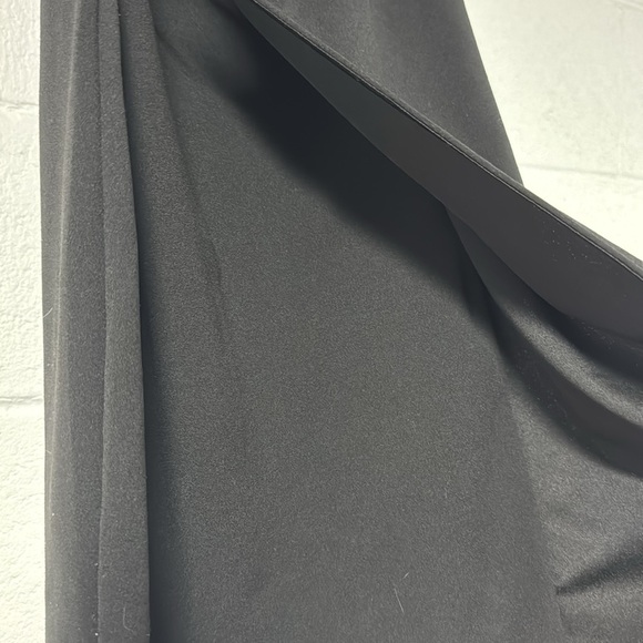 Lulus Wrap Dress in black with silver - Picture 3 of 6